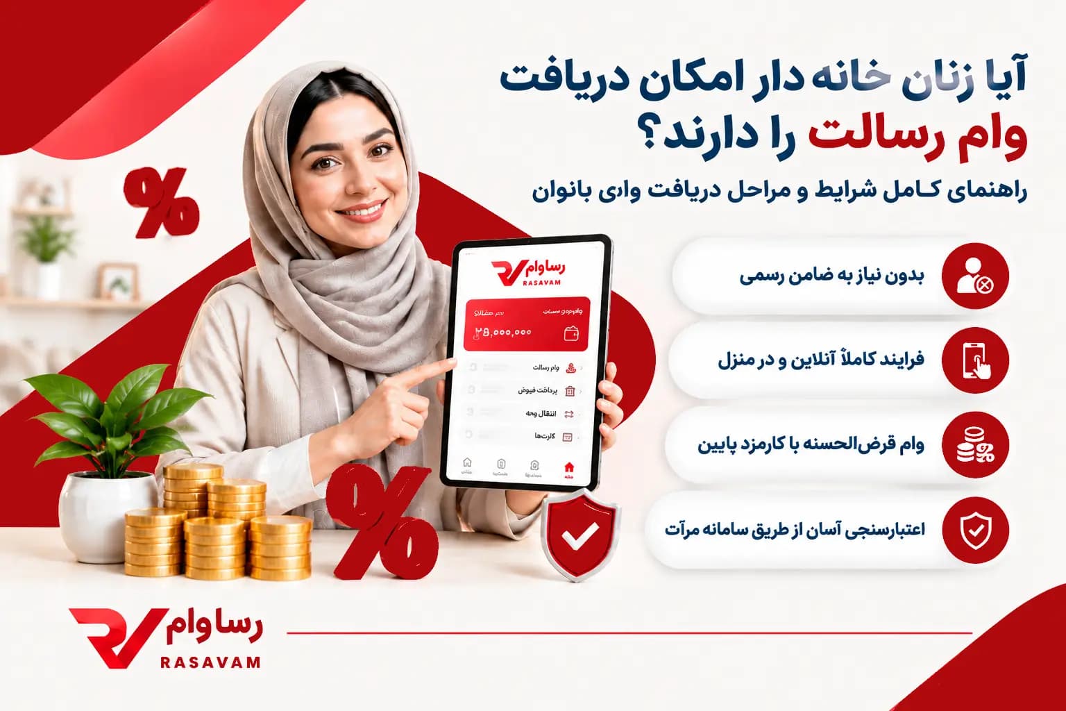 آیا زنان خانه‌دار امکان دریافت وام رسالت را دارند؟ (راهنمای کامل)
