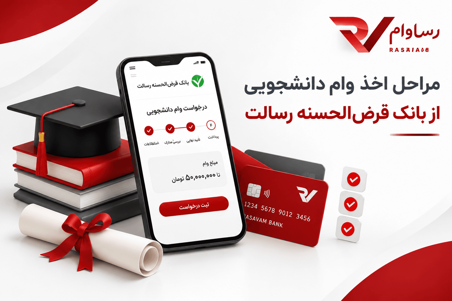 مراحل اخذ وام دانشجویی از بانک قرض‌الحسنه رسالت
